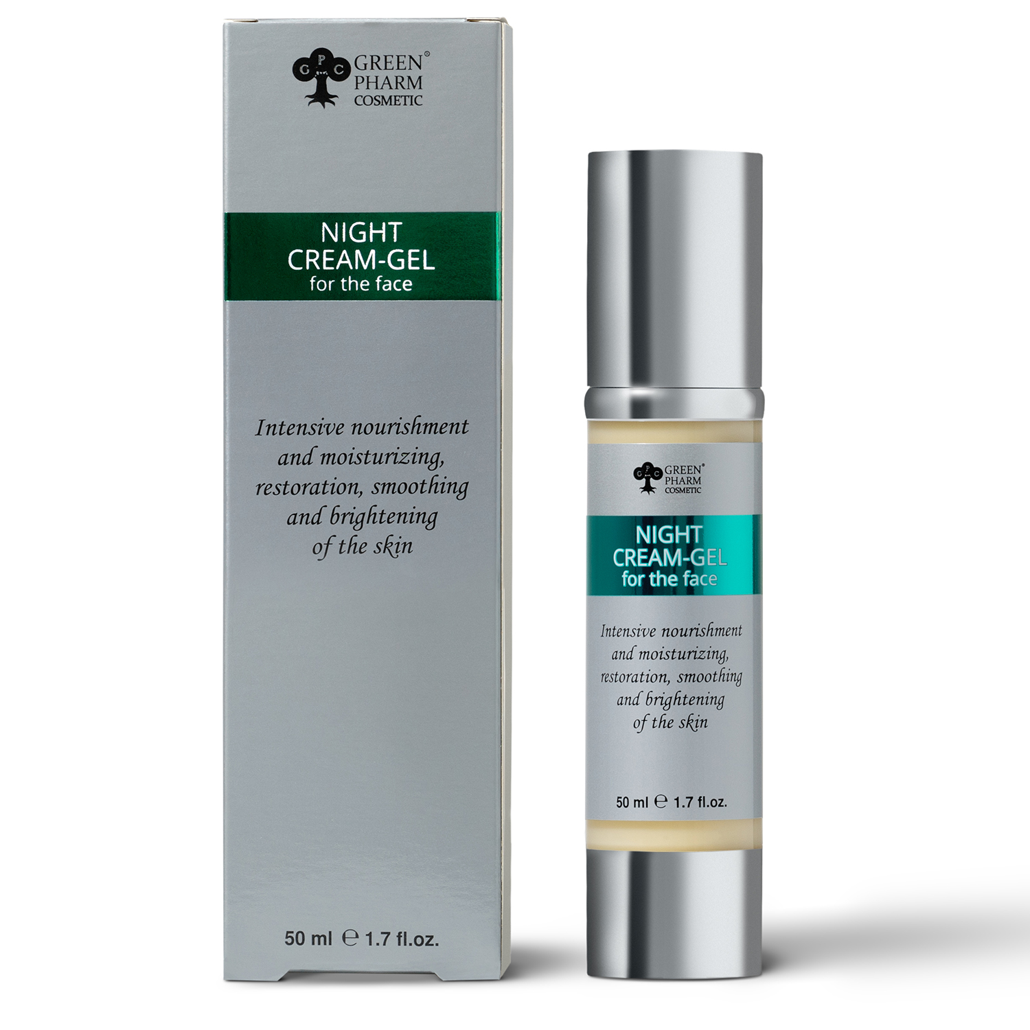 Crème-gel de nuit pour le visage, 50 ml