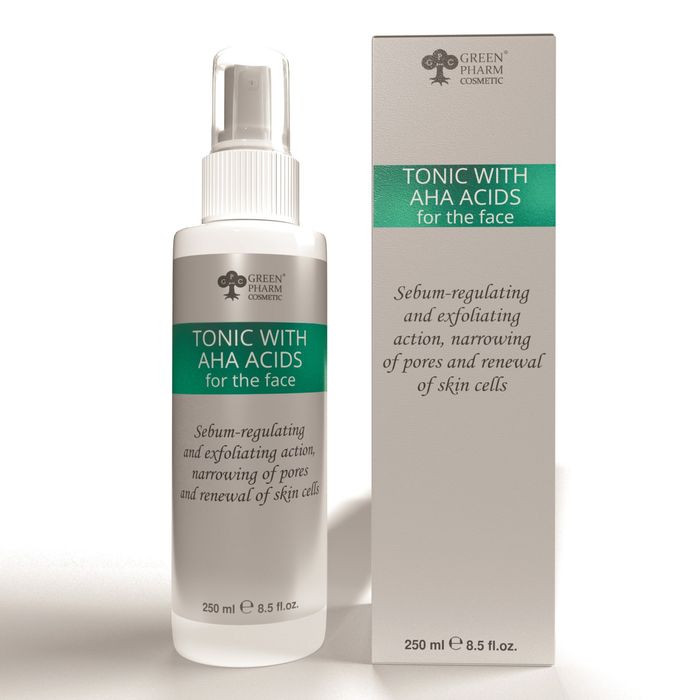 Tonique aux acides AHA pour le visage, 250 ml