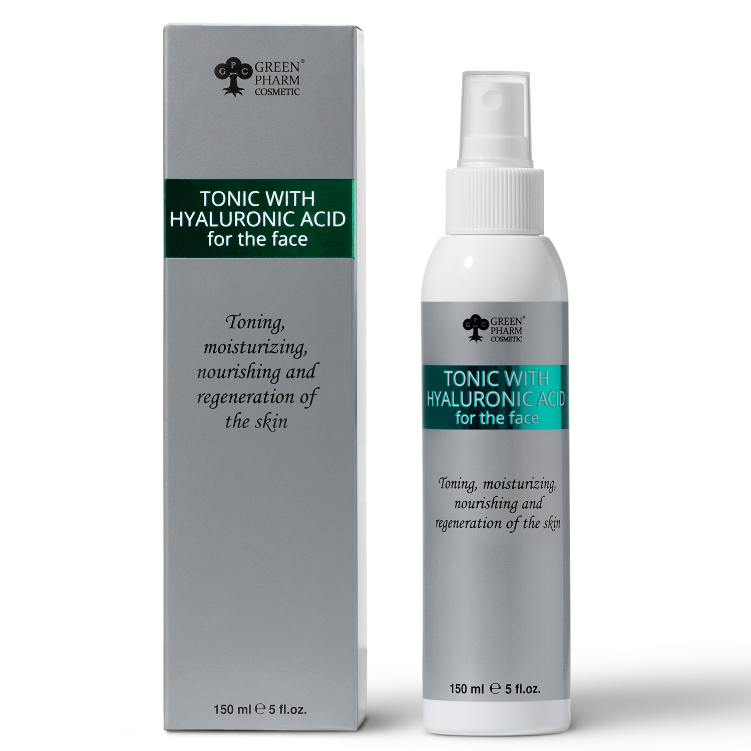 Tonique à l’acide hyaluronique pour le visage, 150 ml